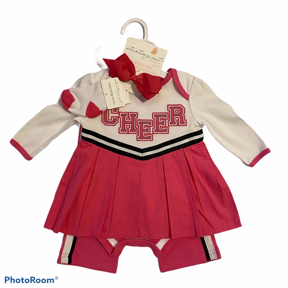 NWT Starting Out 4 Piece Cheerleader Costume- 6mo